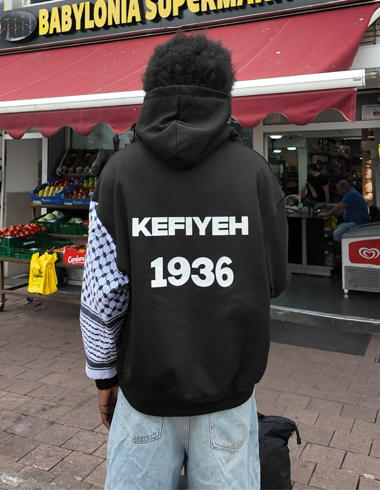 Kefiyeh Hoodie  ™ black